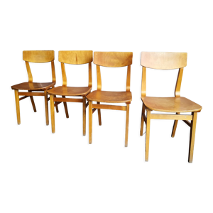 Lot de 4 chaise vintage,