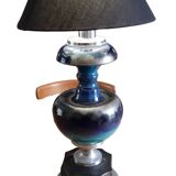 Lamp year 60 chrome and faience