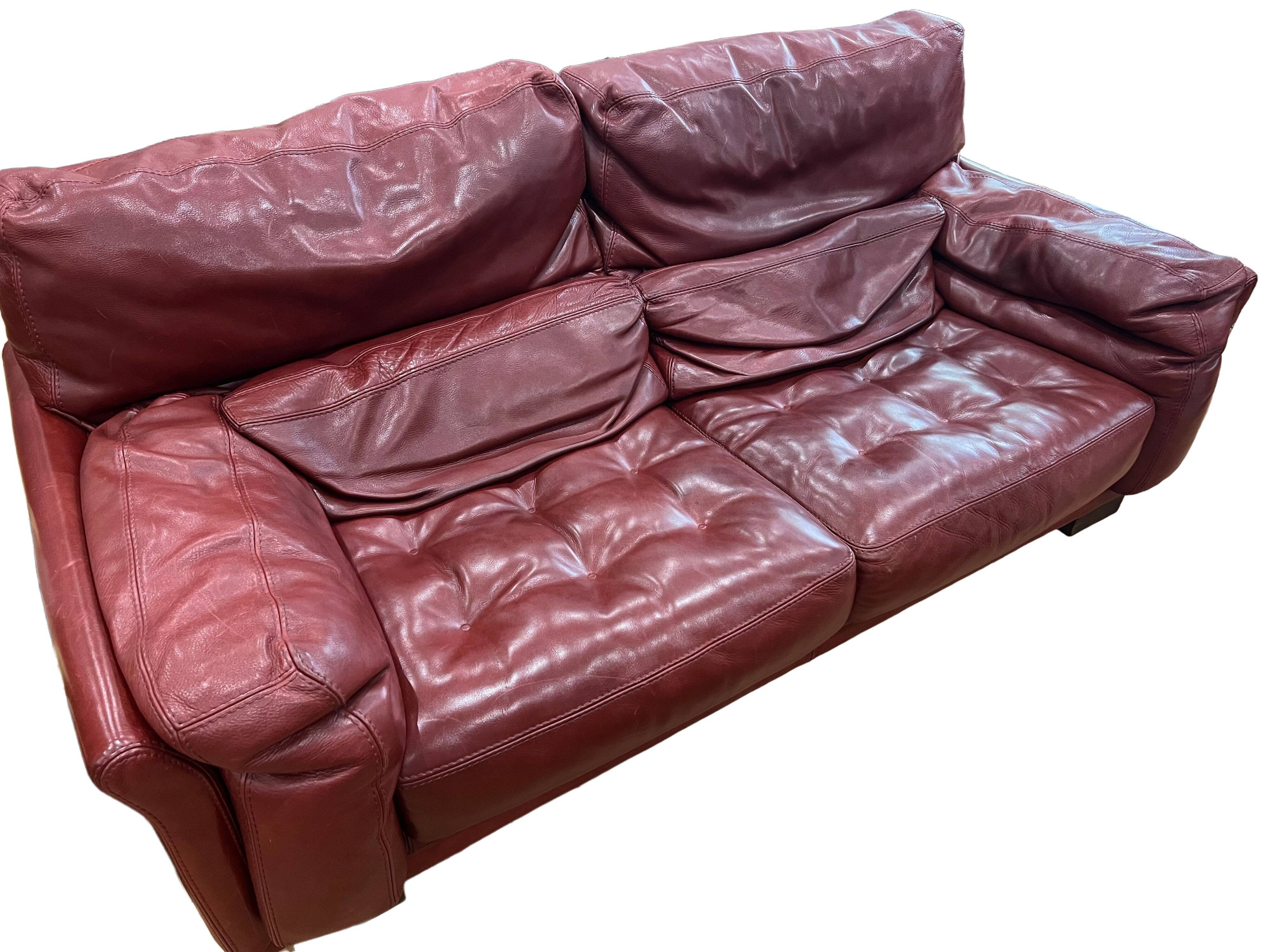 Roche Bobois leather sofa