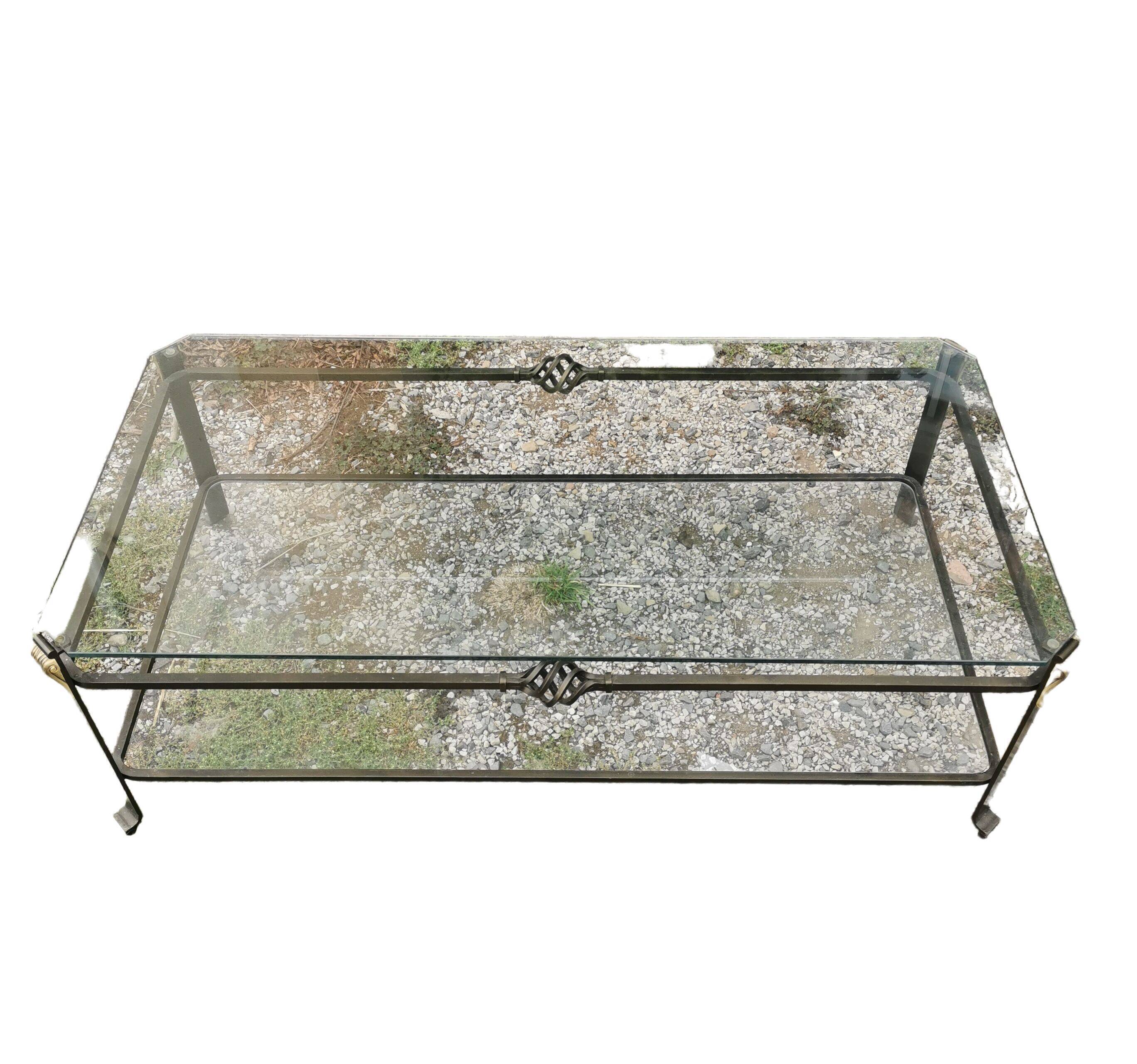 Wrought iron coffee table