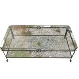 Wrought iron coffee table