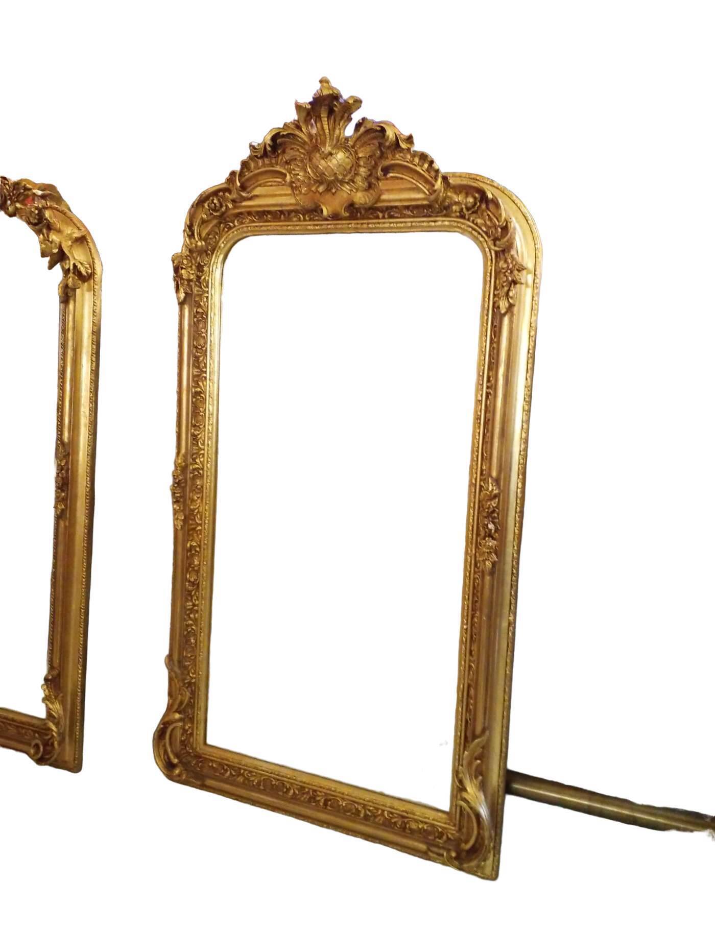 Golden mirror 85x160cm