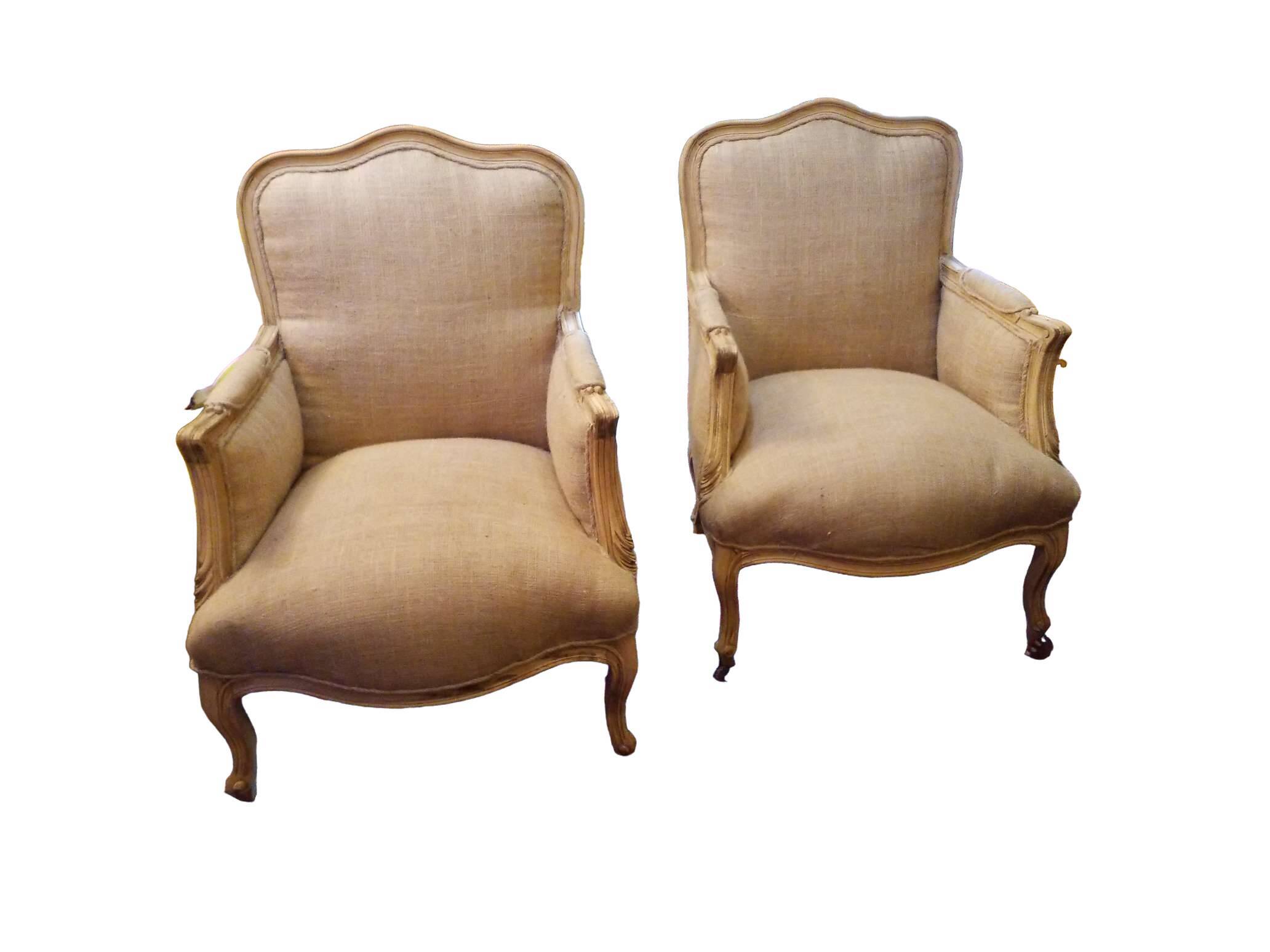 Paire de fauteuils Louis XV
