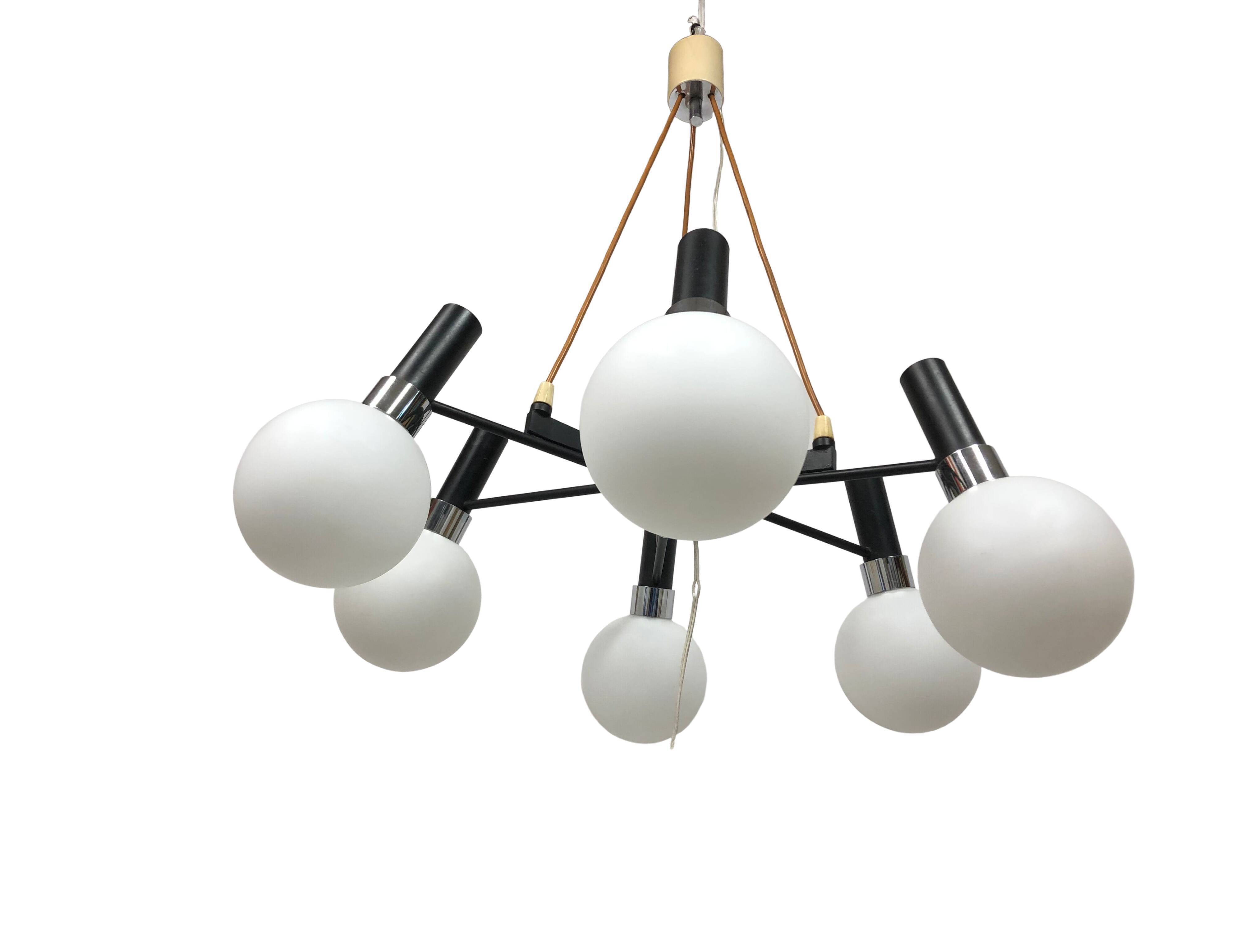 Italian design chandelier 1970