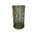 Hollywood Regency Gilded Metal Umbrella Stand by Li Puma, Firenze, Italy, 1950s