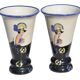 Paire de vases Emaux de Louvière