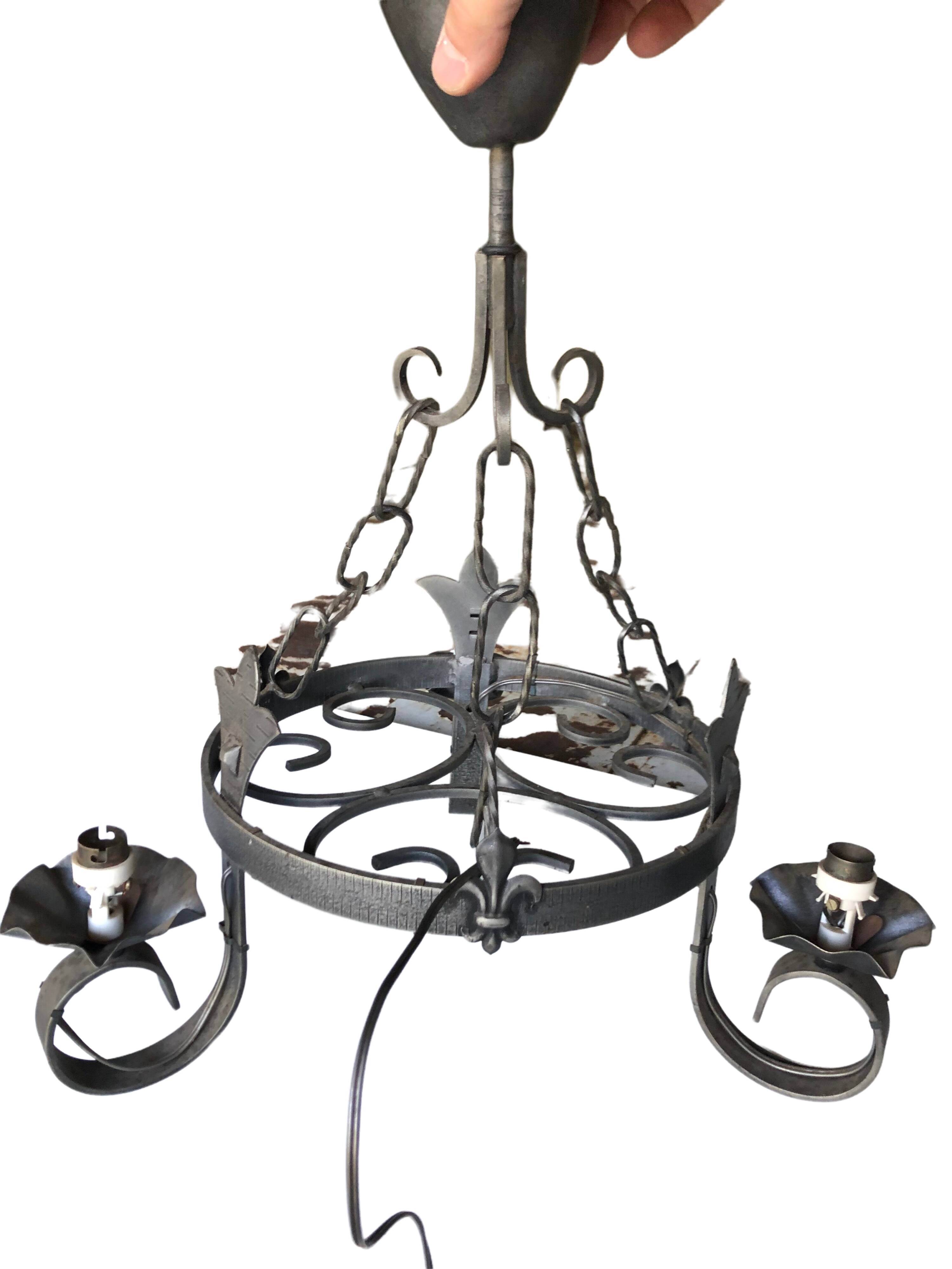 Wrought iron suspension
