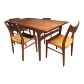 Ensemble salle à manger scandinave en teck – Johannes Andersen / Uldum