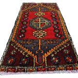 Small Vintage Turkish Rug 102x52 cm, Short Runner, Tribal, Shabby Chic