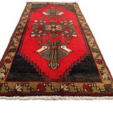 Small Vintage Turkish Rug 104x52 cm, Short Runner, Tribal, Shabby Chic