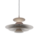 Danish vintage pendant lamp Radius by Erik Balslev, Fog og Morup, 1977