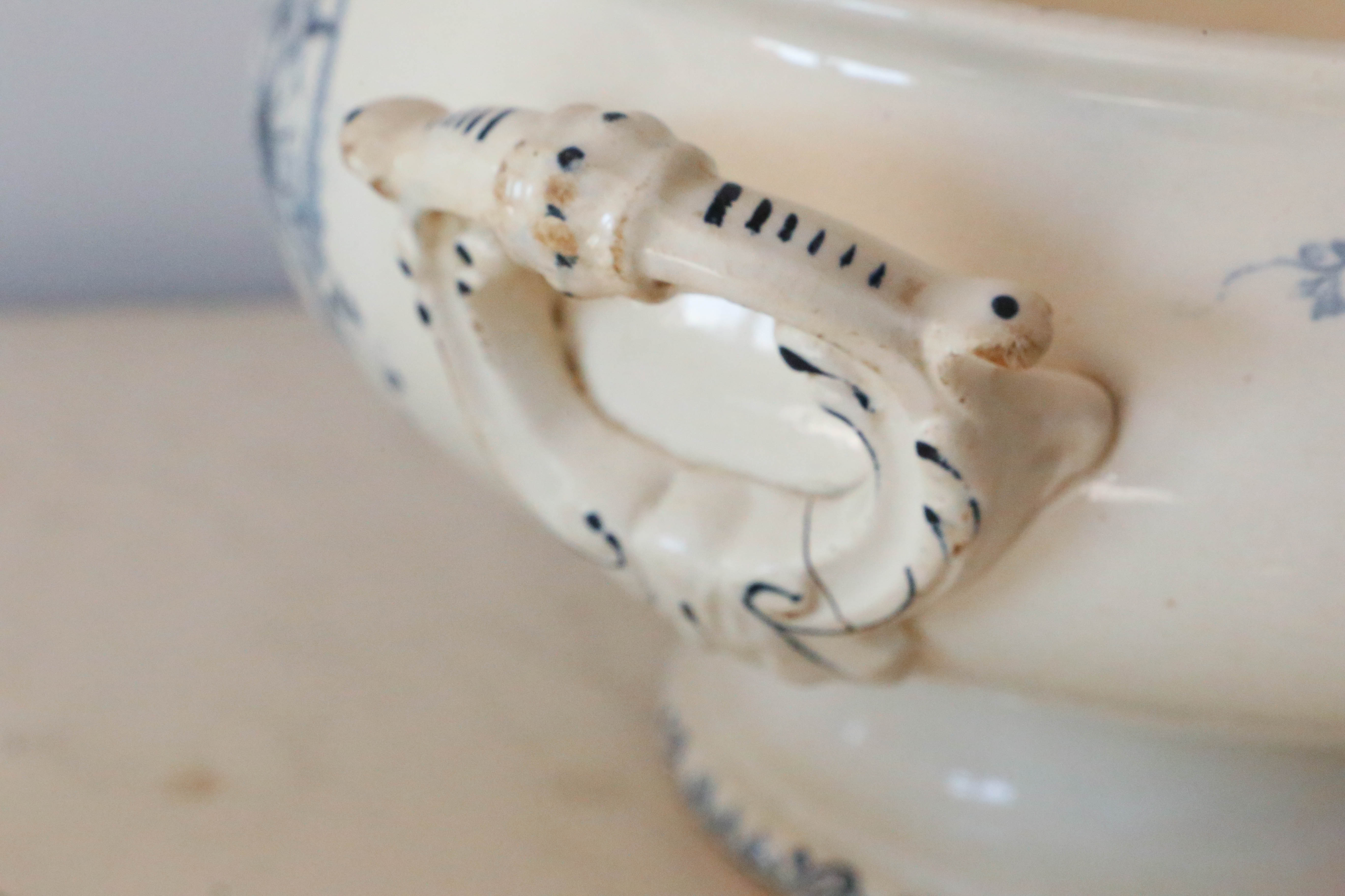 Soup bowl or salad bowl model Pornic, H. Boulenger & Cie, Terre de Fer, French manufacture