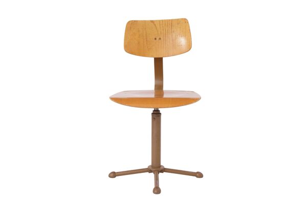 Chaise industrielle Drabert Allemagne années 60-70 vintage