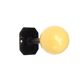 Metal hook, yellow wood ball, 50s