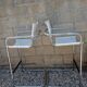 Italy 70's 2 leather bar stools