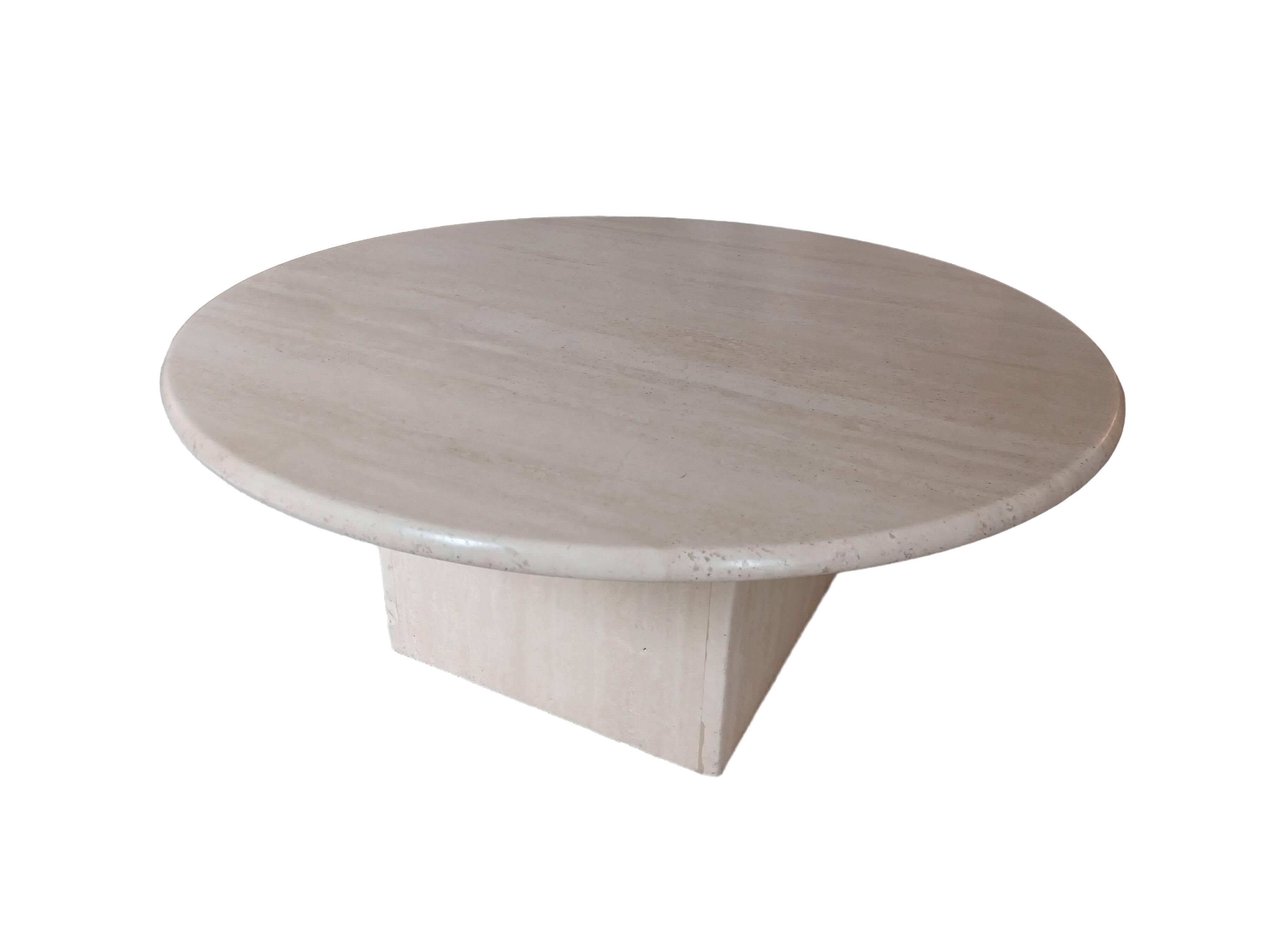 Vintage travertine coffee table