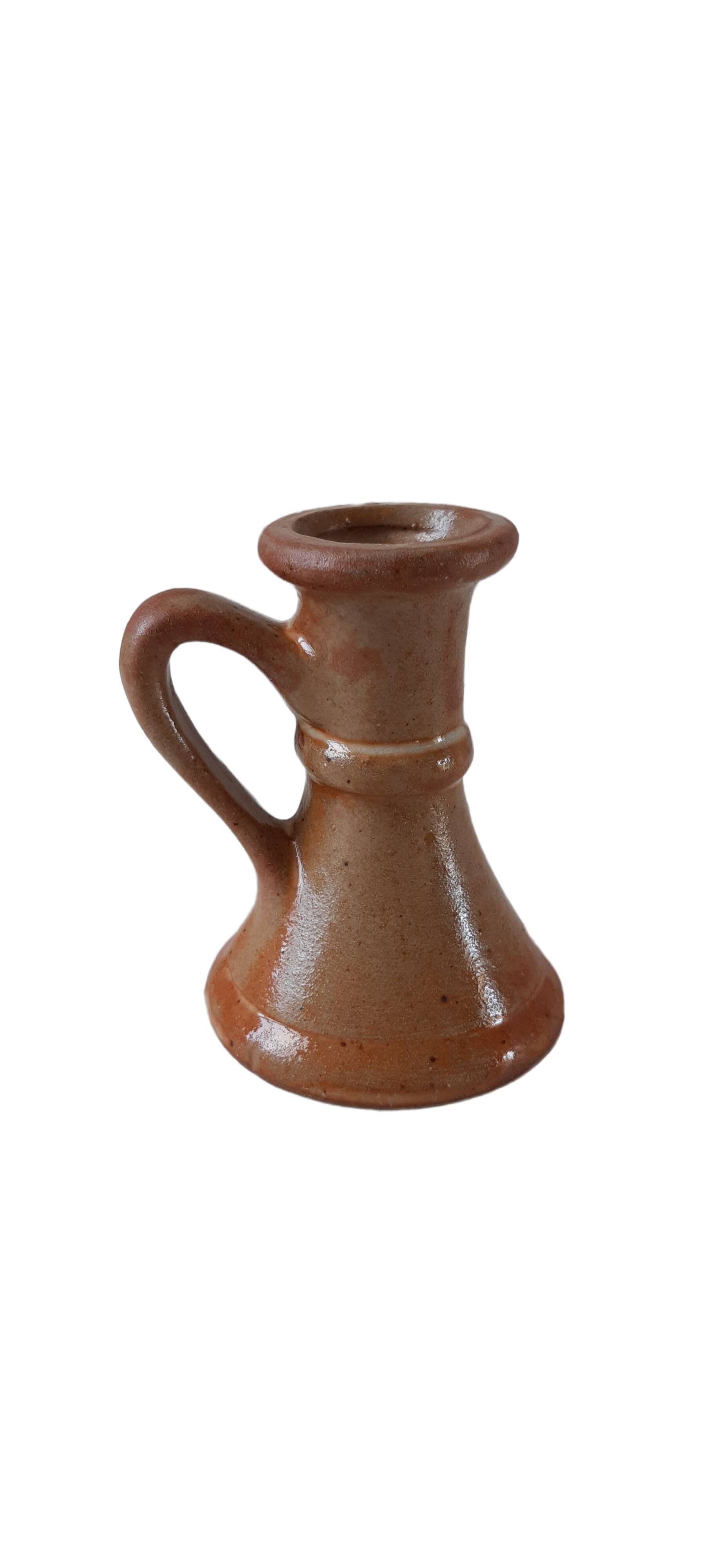 Sandstone candle holder 70s