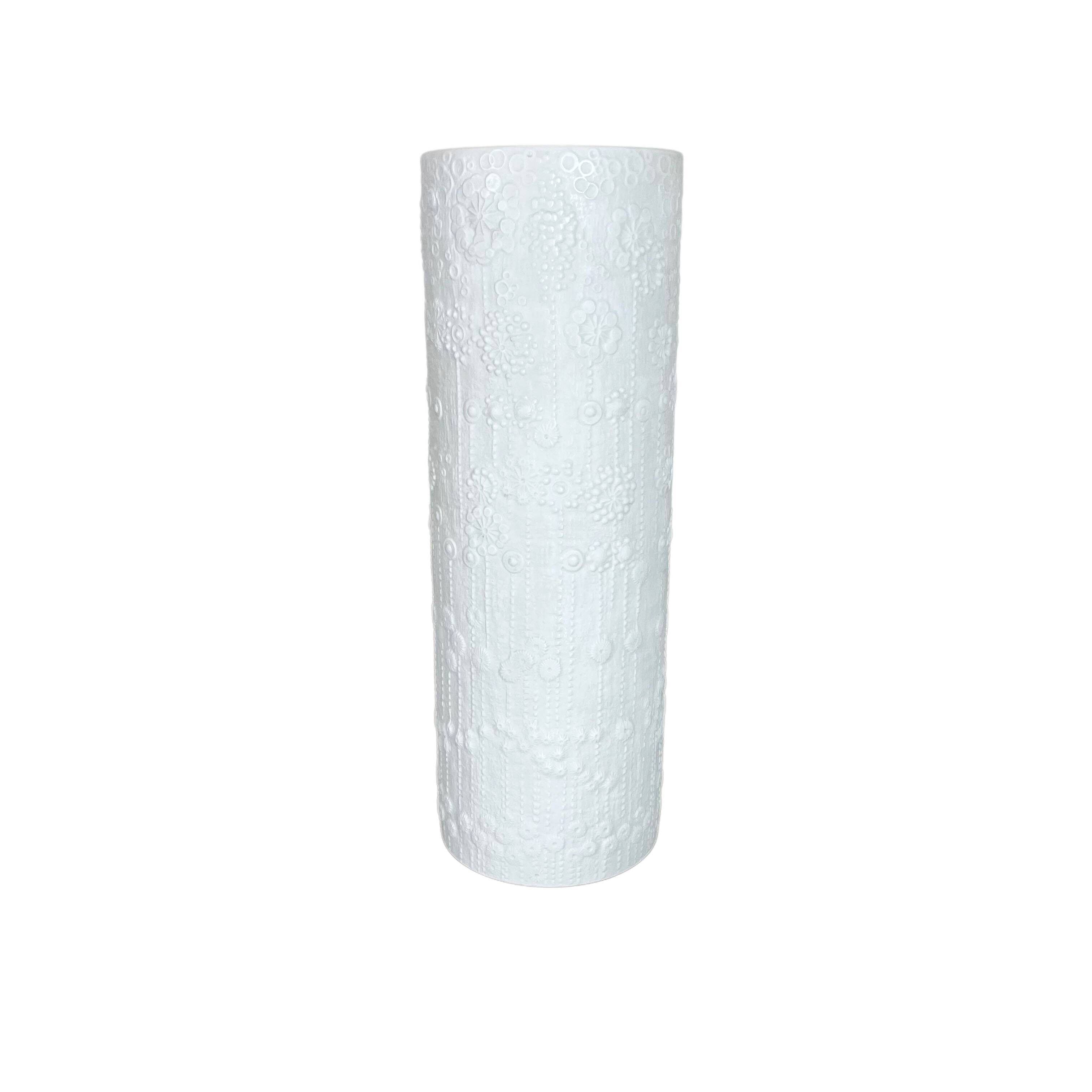 Large OP Art Vase Porcelain Vase by Martin Freyer for Rosenthal, Germany