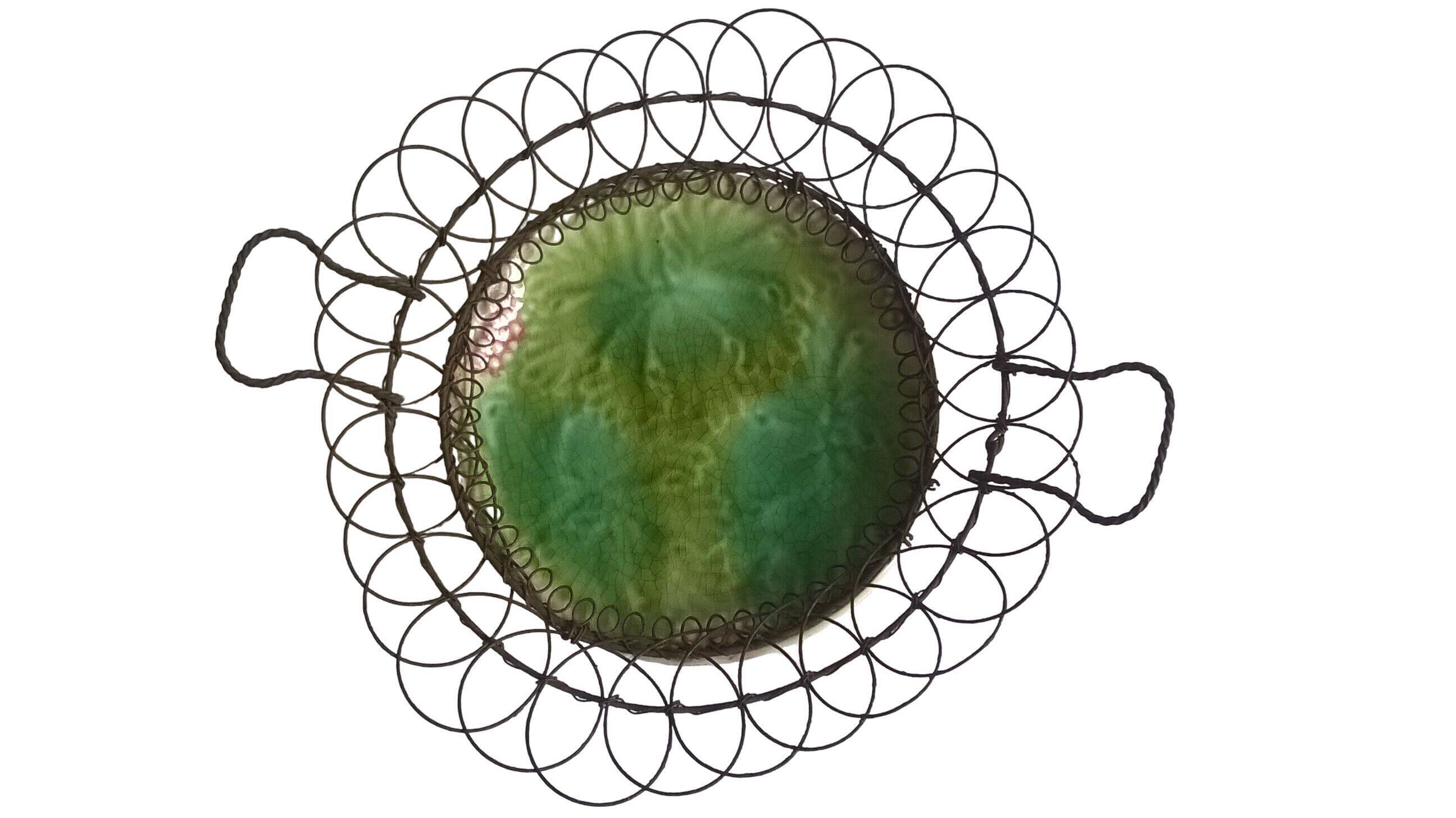 Plate slurry surrounded by wire