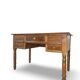 Italian pine wood centre writing desk from the 1960s, a reproduction o