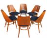 Lot de 6 chaises rénovées, design Oswald Haerdtl pour Ton, tchèque, 1960s