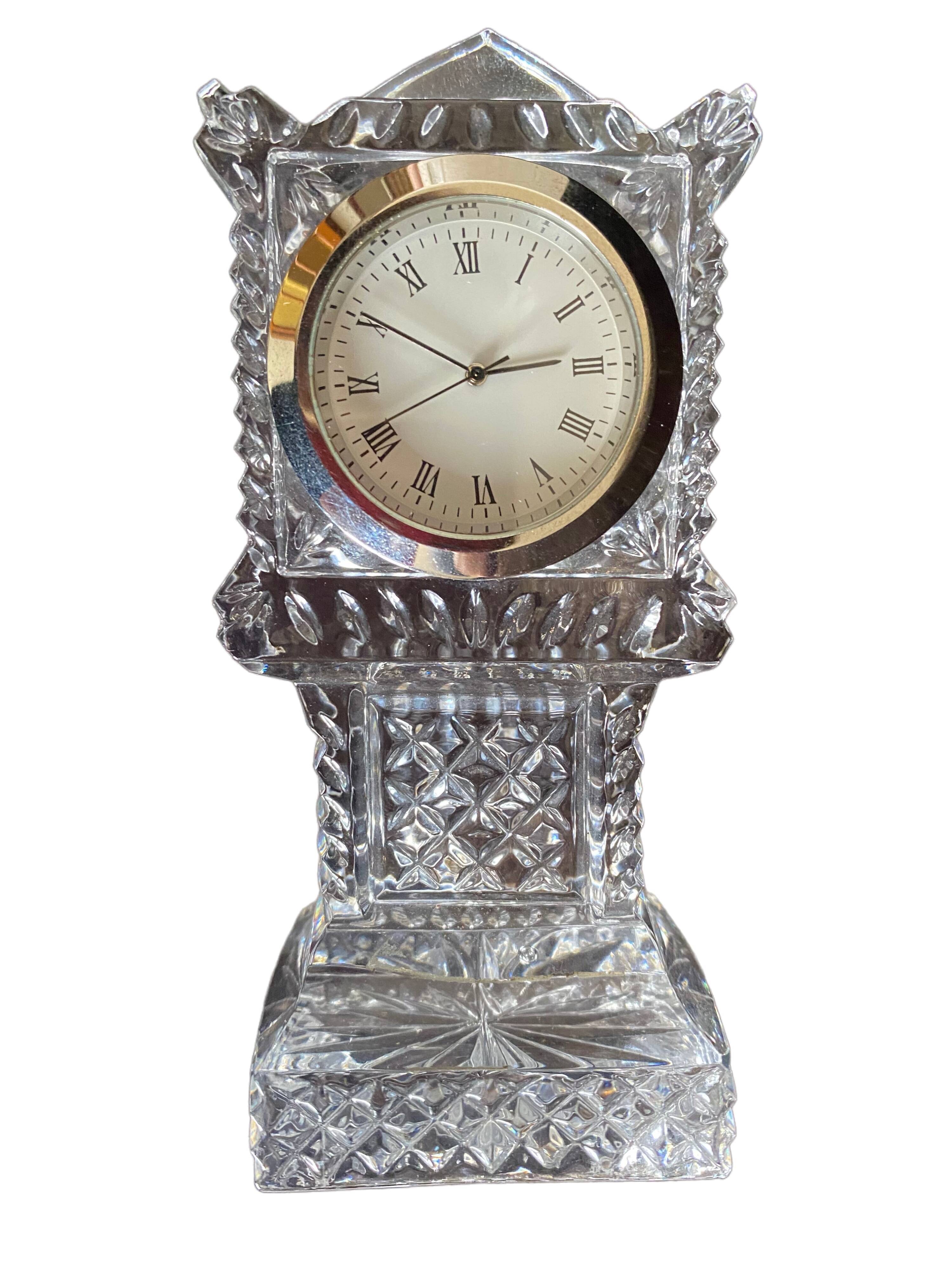 Vintage crystal table alarm clock