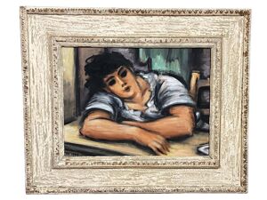 huile sur panneau par