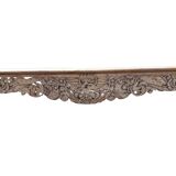 Fronton vosgien en bois sculpté, chêne, 19ème