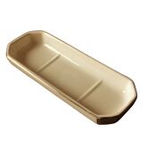 Soap holder in ecru earthenware, Sarreguemines