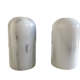 Salt and pepper shaker in Carrara marble, 70s