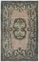 Handwoven overdyed oriental grey carpet 1970s, 210 x 326 cm