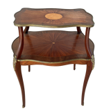 Guéridon table à thé style Louis XV