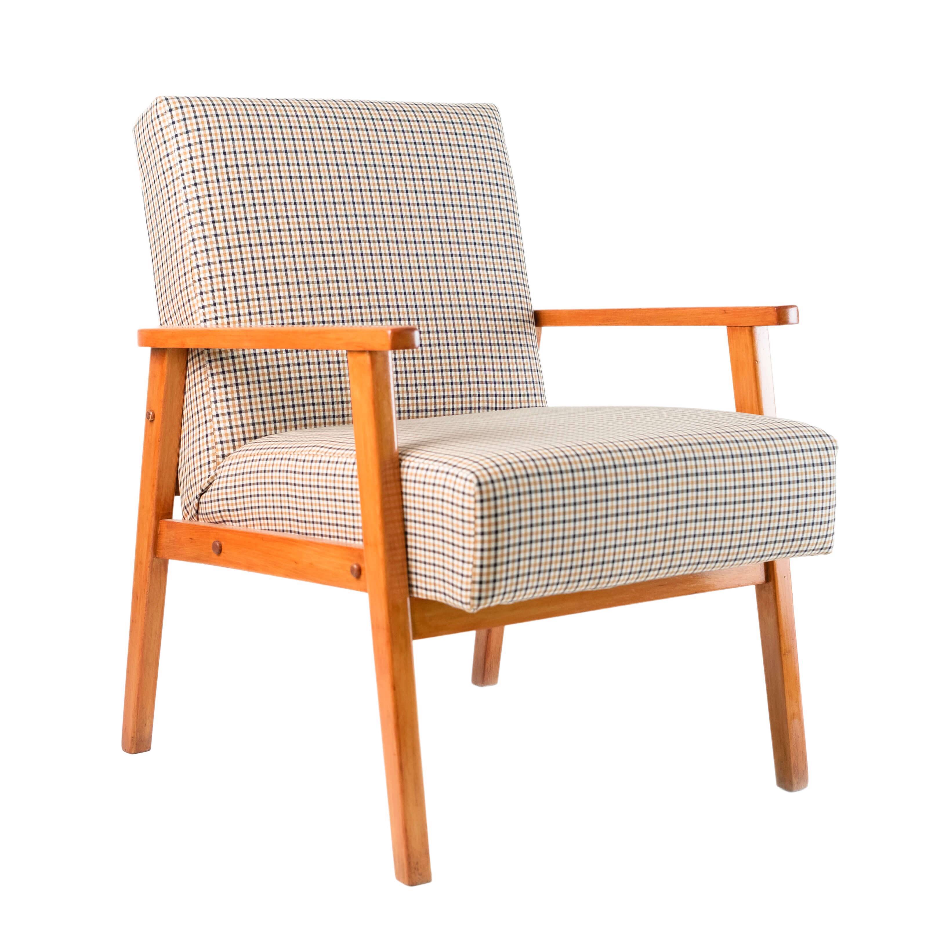 Armchair design beige tiles