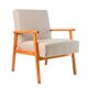 Fauteuil design carreaux beige