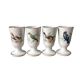 4 vintage mazagrans porcelain Manufacture Pillivuyt