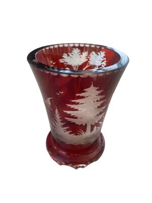 vase verre de bohème