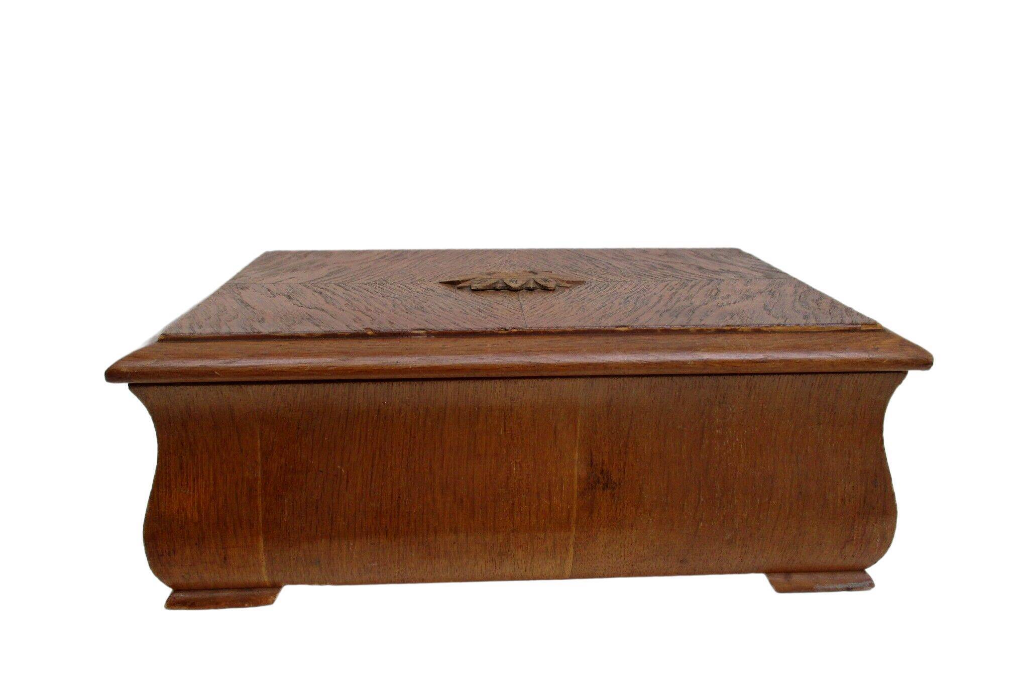 Old wooden storage box