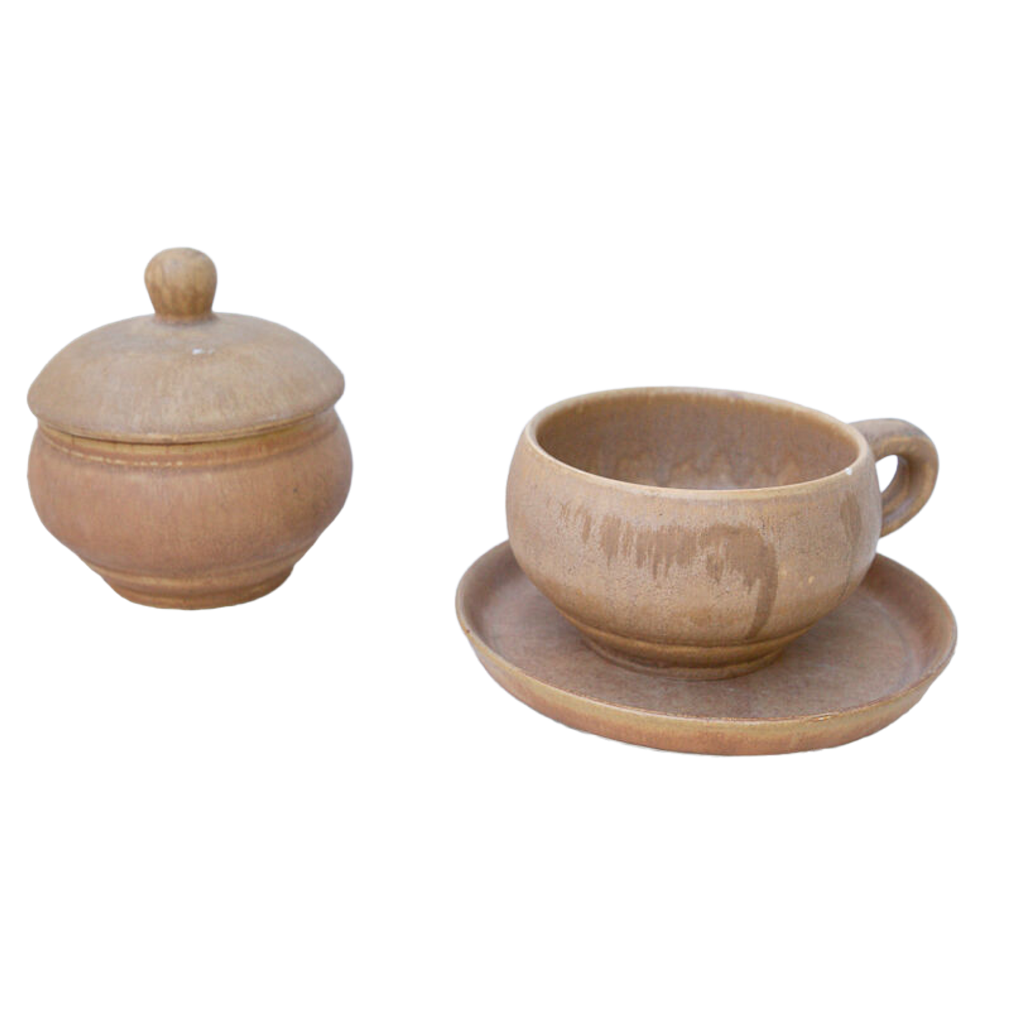 Tasse a thé, soucoupe et pot à sucre Rhodaceram