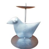 Candle holder bird metal casserole