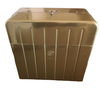 Gold storage box Resisto, made in Italy , 1960s/1970s