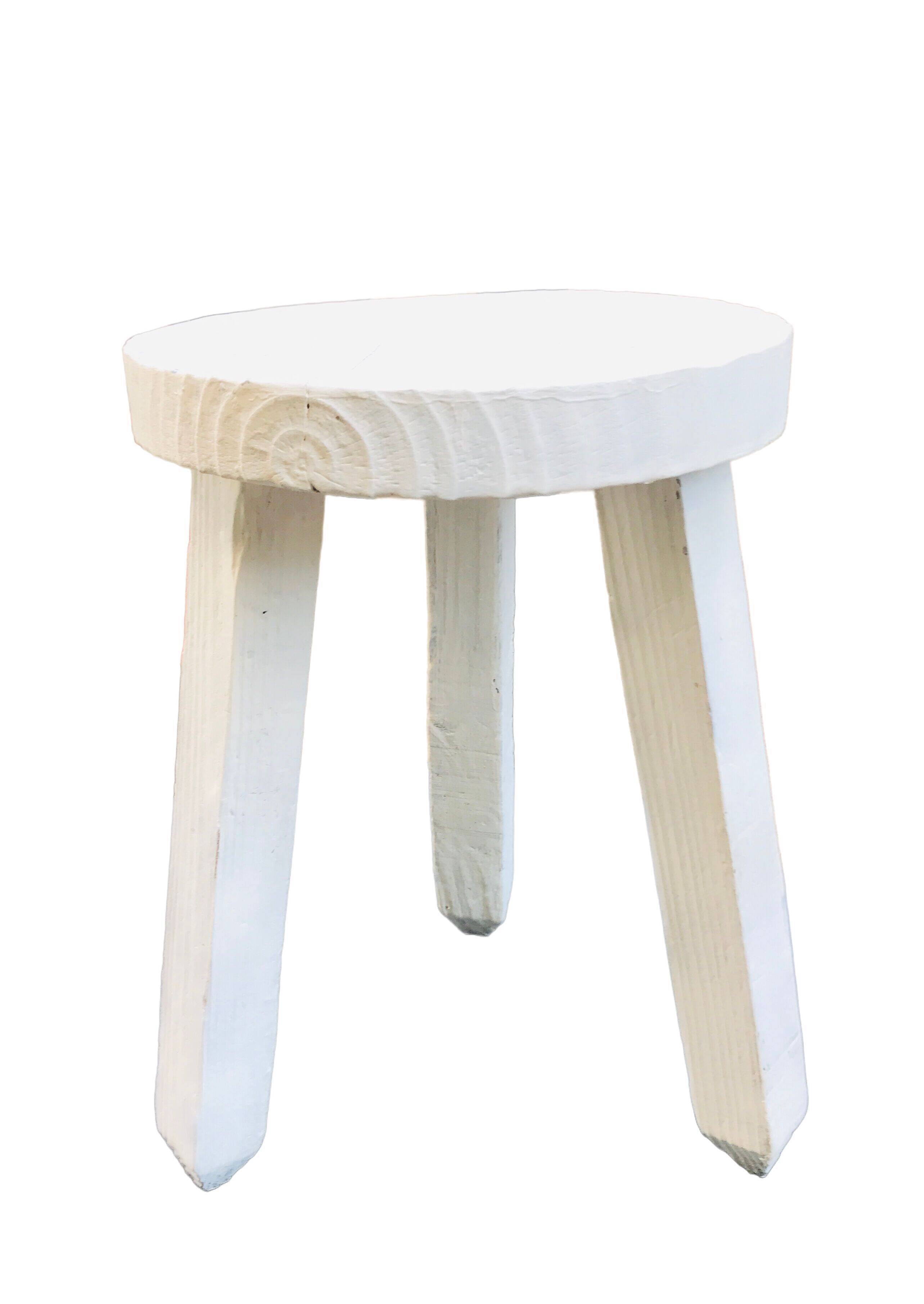 Tripod wood stool