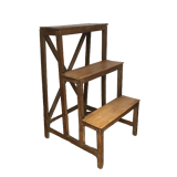 Old wooden stepladder