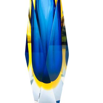 Vase Sommerso Murano design Luigi Mandruzzato, 60s