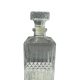 Vintage glass whiskey decanter H:22cm