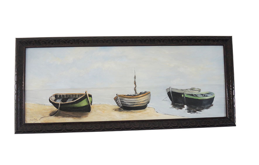 Oil on wood framed and signed Henri Merlet