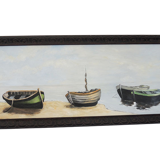 Oil on wood framed and signed Henri Merlet