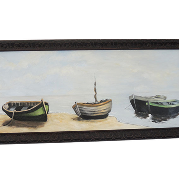 Huile sur bois encadrée et signée Henri Merlet
