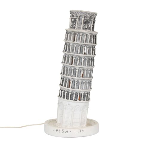 Lampe de table Tour de Pise des années 1960 d’Italie