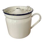 Vintage enamelled iron pitcher