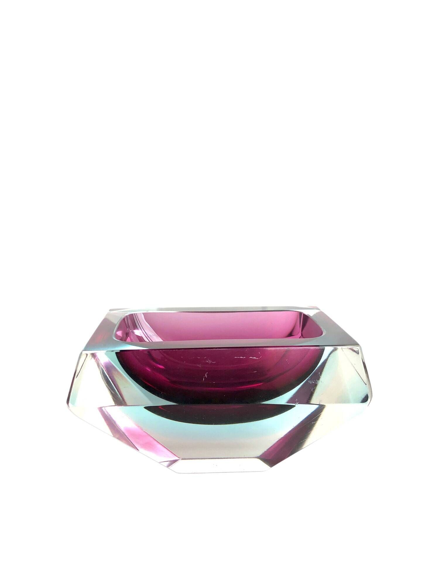 Empty pocket Sommerso Murano design Luigi Mandruzzato, 60s